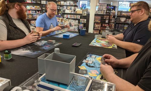 People playing Magic the Gathering